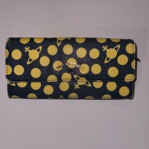 Vivienne Westwood Yellow Polka Dot Wallet